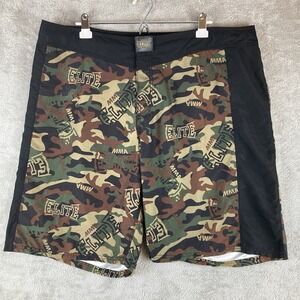 MMA Elite Fighting Board Shorts Mens XL‎ Camo Trunks Swim Surf Skate Y2K